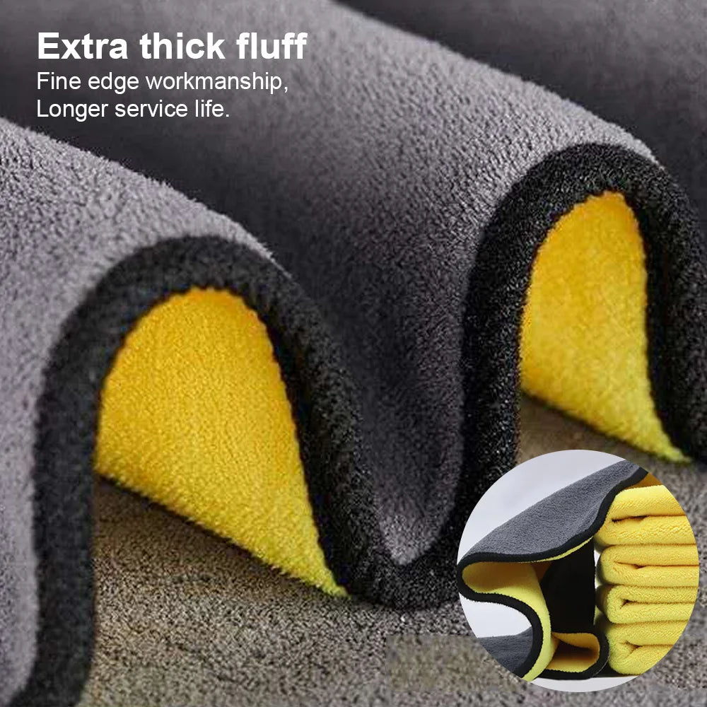 Premium Microfiber Towel for Automotive Cleaning and Detailing
