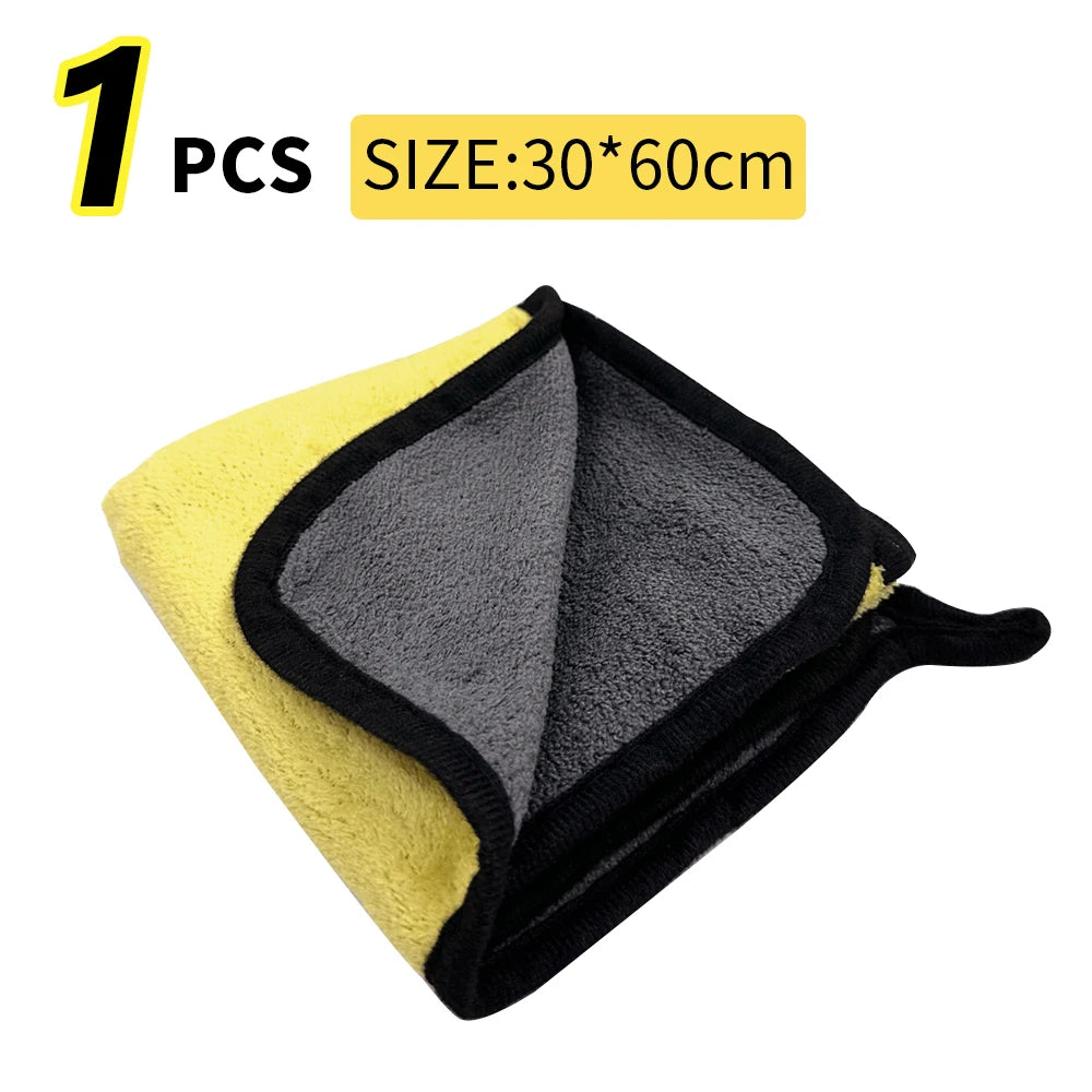 Premium Microfiber Towel for Automotive Cleaning and Detailing