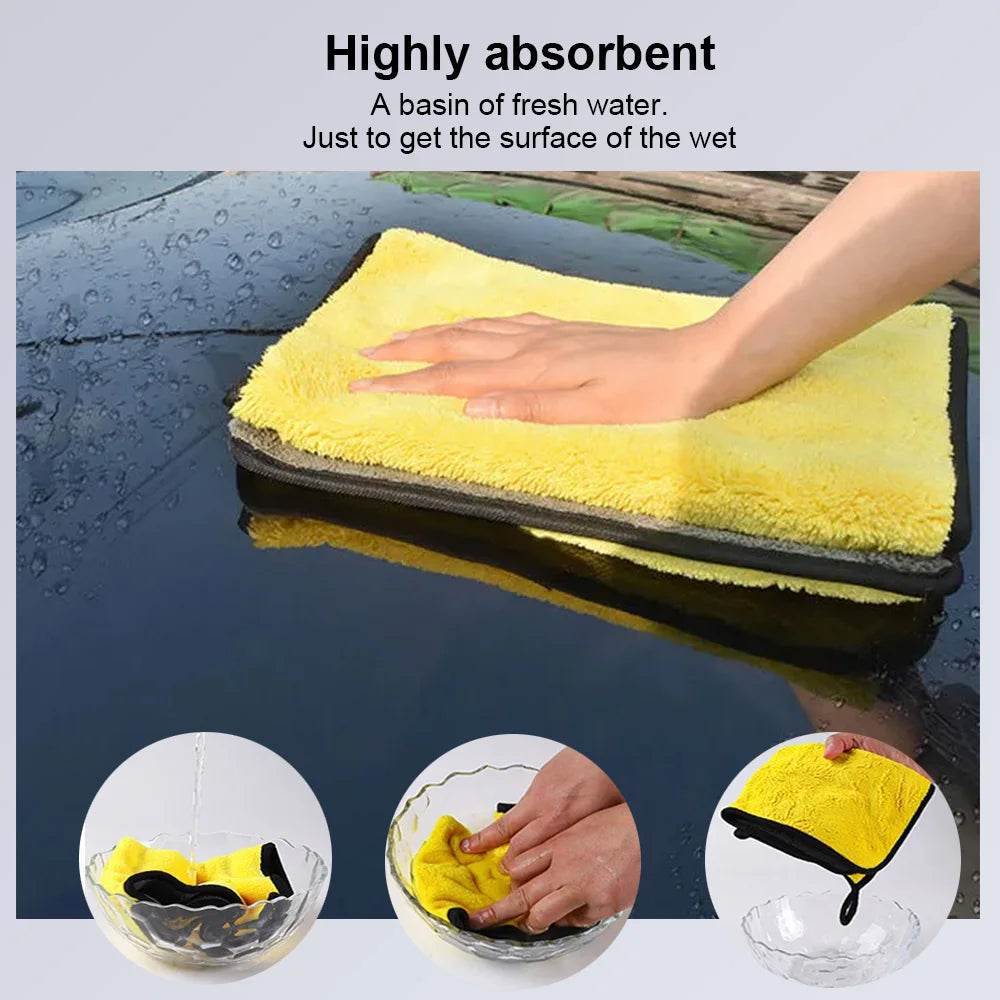 Premium Microfiber Towel for Automotive Cleaning and Detailing