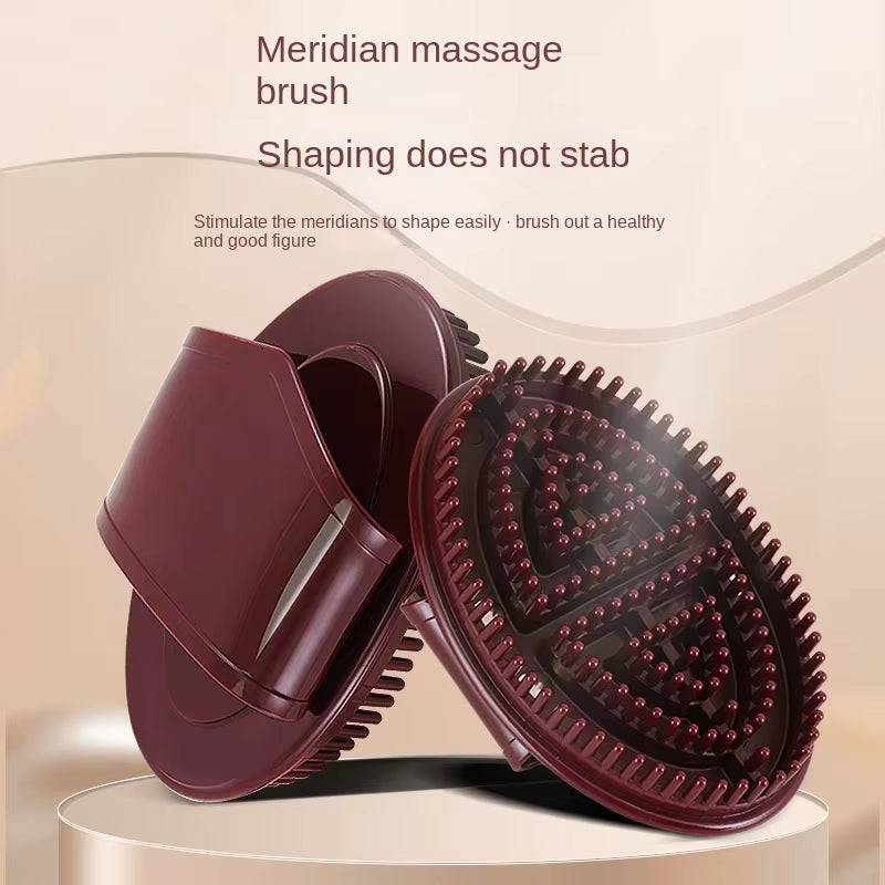 2-Piece Meridian Slimming Brush Manual Massager for Body Relaxation and Slimming